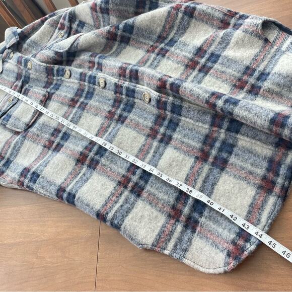 Isabel Marant Etoile | Women’s Gabrion Oversized Wool Blanket Shacket Plaid Coat - Picture 10 of 12